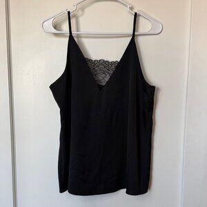 Satiny Top with lace detail sz Small